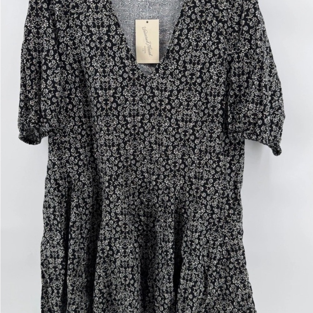 Target Black and White Patterned Dress Large